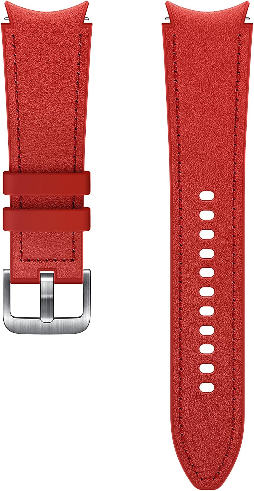 Galaxy Watch4 Hybrid Leather Band (20mm, M/L) RED