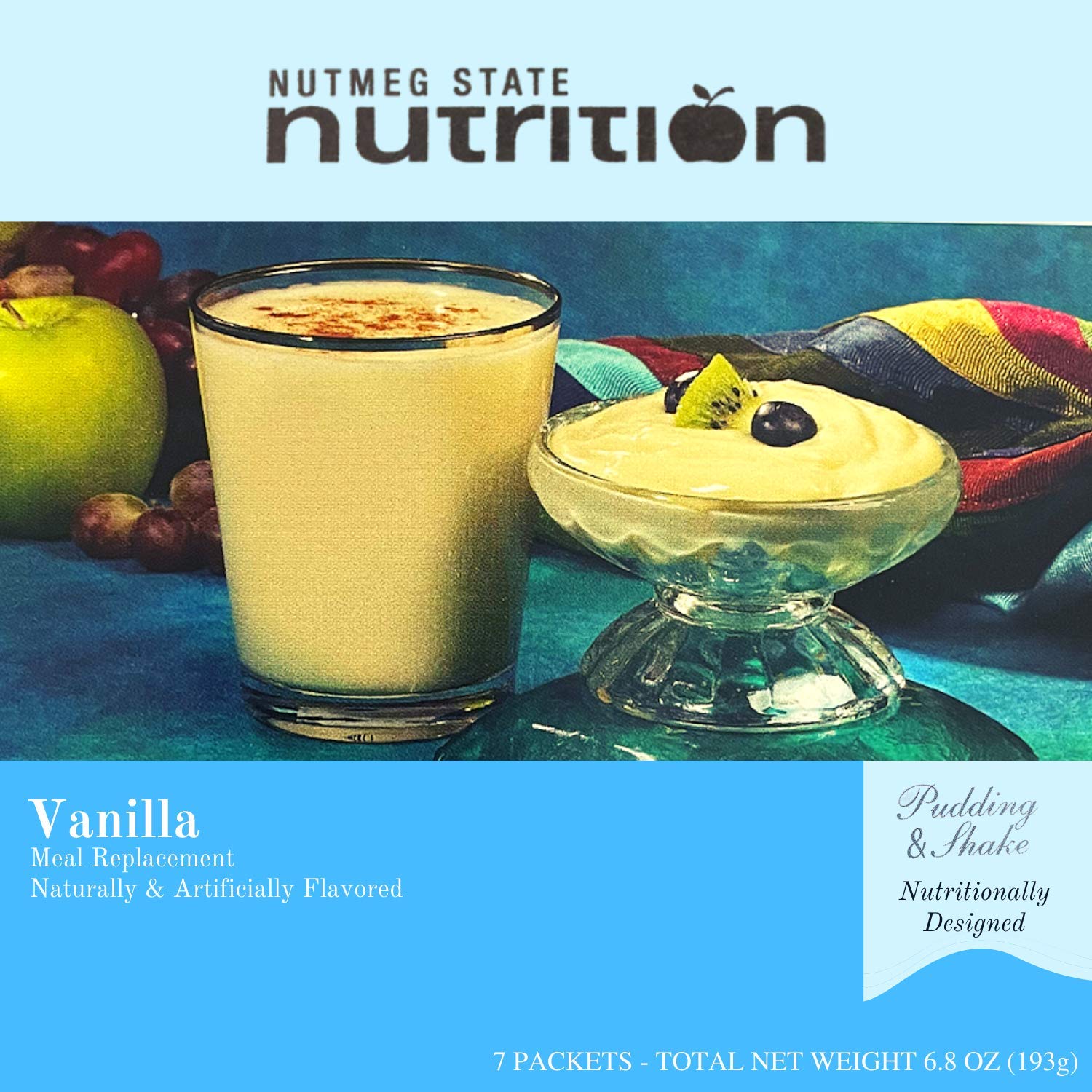 High Protein Meal Replacement Weight Loss Shake/Low-Carb Diet Shakes & Pudding Mix (15g Protein) - Vanilla (7ct) - Low Carb, Low Fat, Kosher