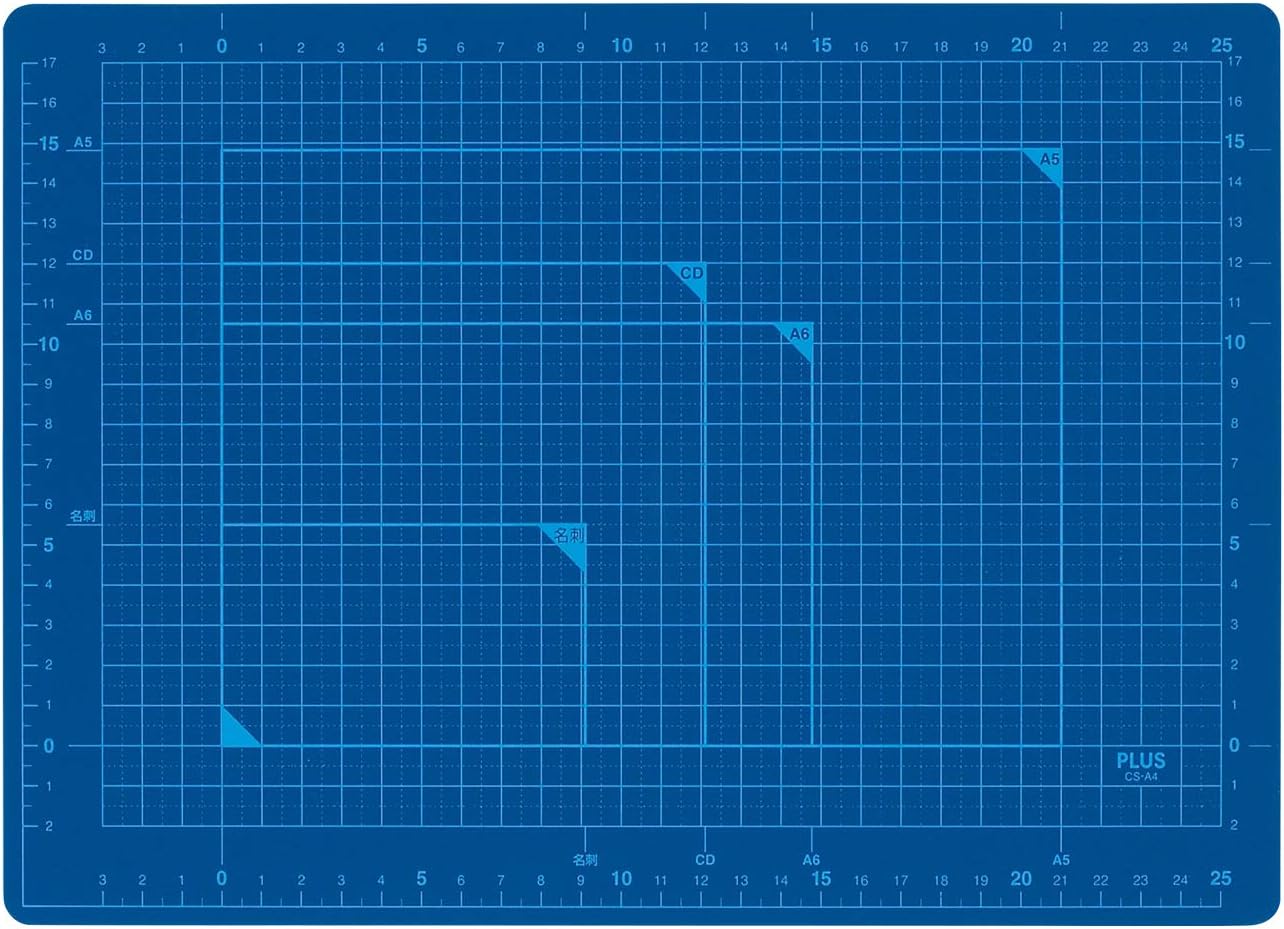 Plus cutting mat A4 size blue CS-A4 BL 48-571 (japan import)