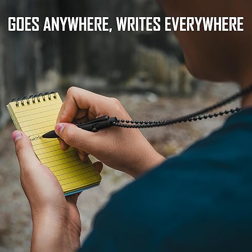 Miniatura 4 de KeyUnity KP04BK Bolt Action Pen with Clip, Titanium Alloy EDC Pocket Pen Retractable Metal Ballpoint Pen for Everyday Carry