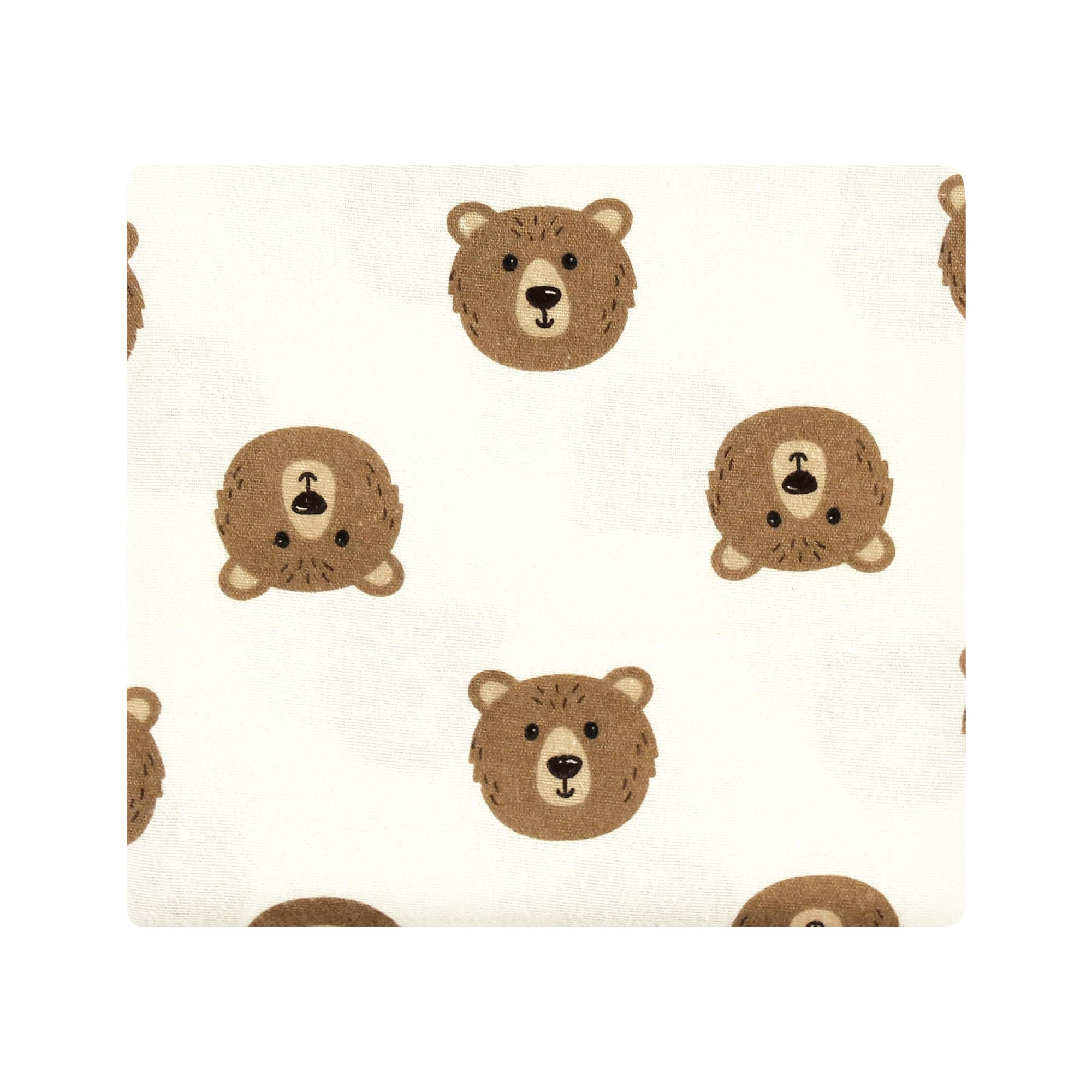 Hudson Baby Unisex Baby Baumwolle Flanell Empfangsdecken, Braunbär, Einheitsgröße