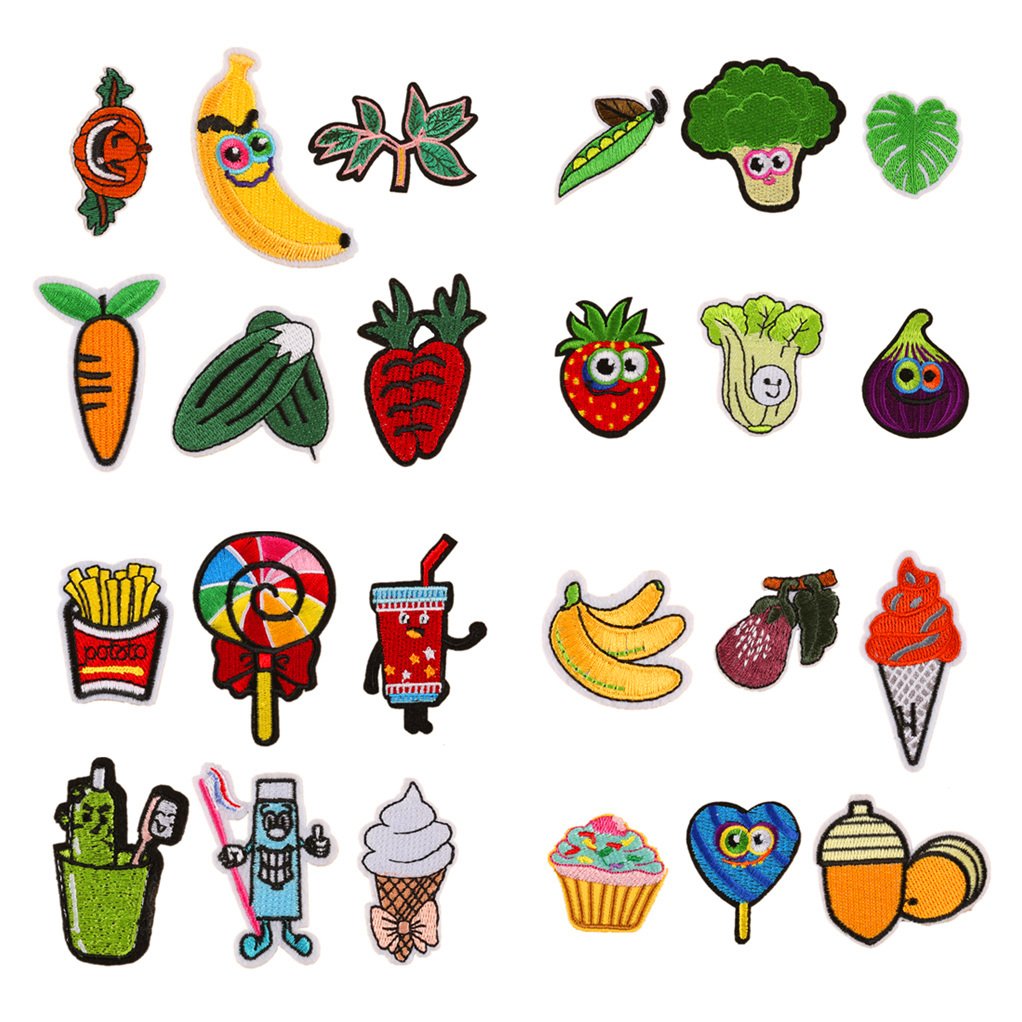 Toppa Verdure Carota Lattuga Carrot Vegetable Ron/ Sew On Full