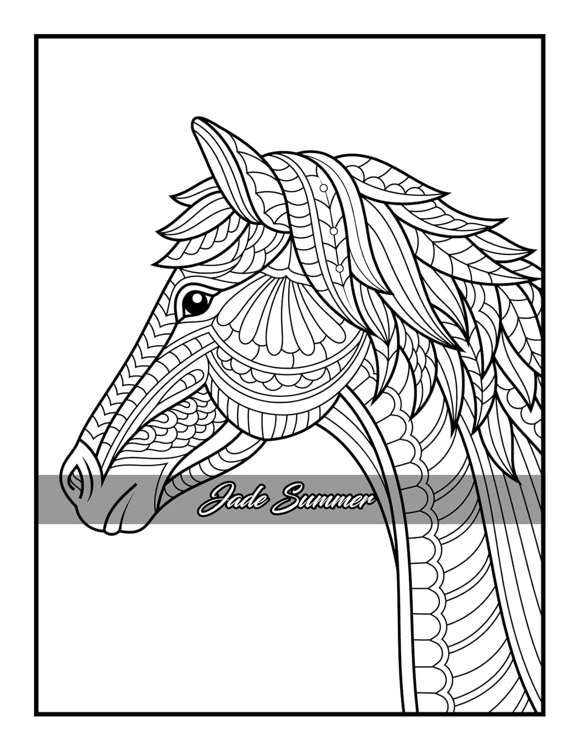 100 Animals: An Adult Coloring Book with Lions, Elephants, Owls, Horses, Dogs, Cats, and Many More! - Image 57