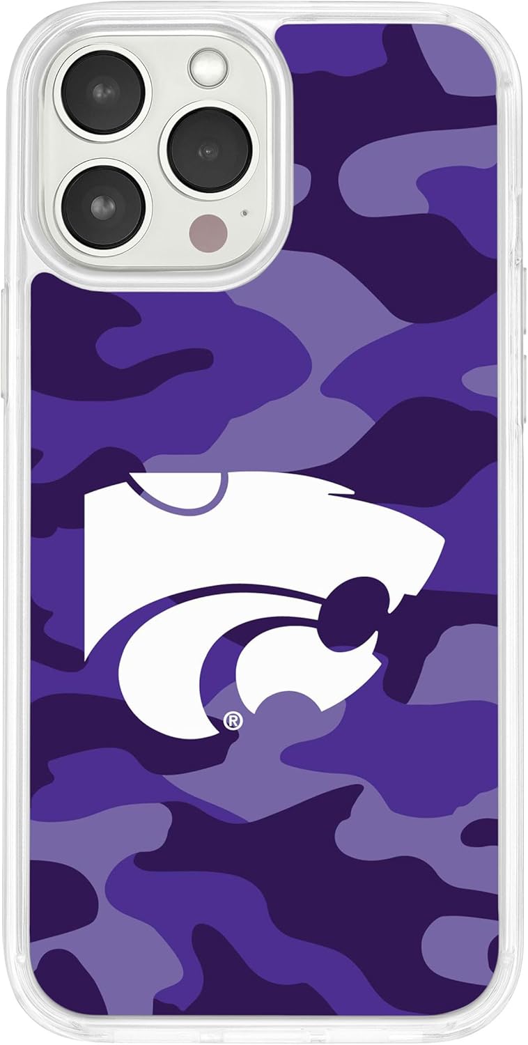 Affinity Bands Kansas State Wildcats HD Custom Name Phone Case Compatible with MagSafe Apple iPhone 13 Pro Max (Stripe)