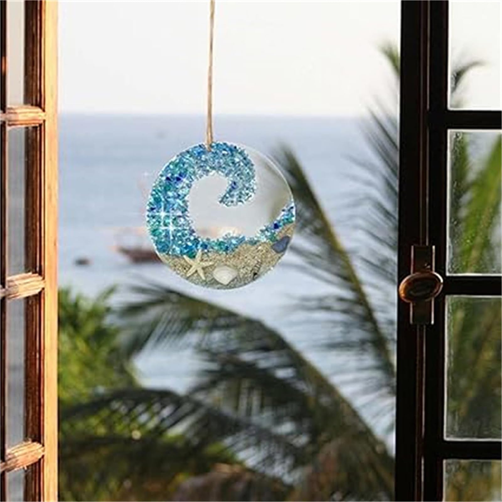 Yeyert Vlinder bloem gebrandschilderde ramen opknoping zonnevanger, kristallen bloem gebrandschilderd glas zonnevangers raam ornament glas paneel zon vanger muur opknoping decor verjaardagscadeau