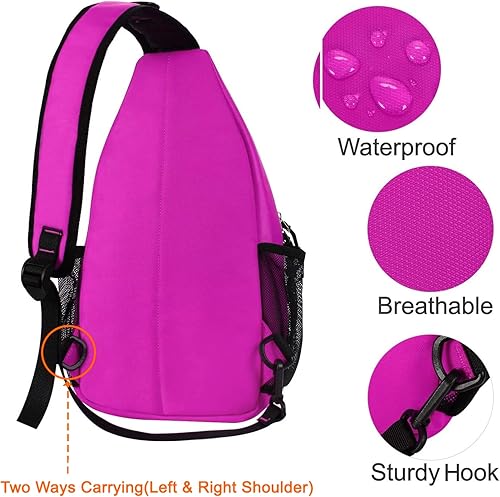 Vista 81 de Mosiso - Mochila bandolera multiusos, para viajes, senderismo, etc.