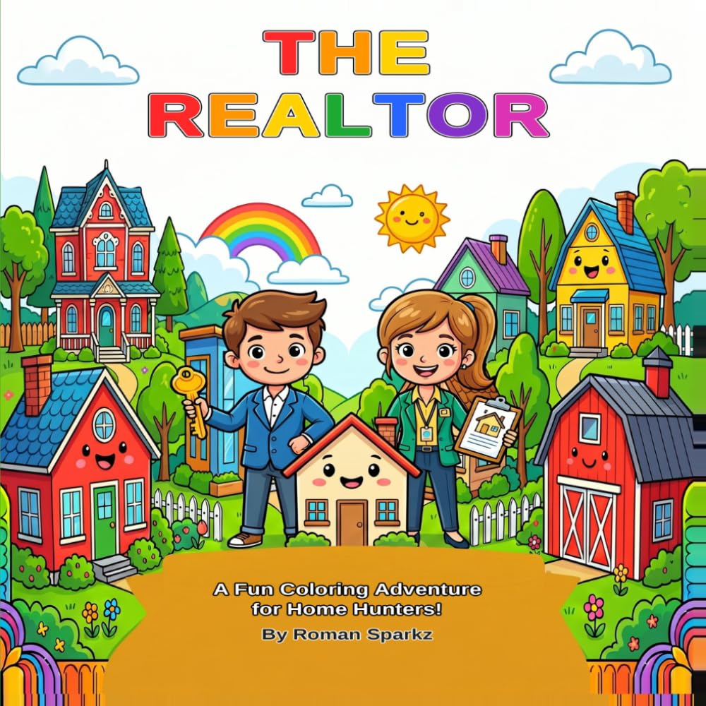 The Realtor: A Fun Coloring Adventure for Home Hunters!: Color Homes for Fun Till the Day Is Done!