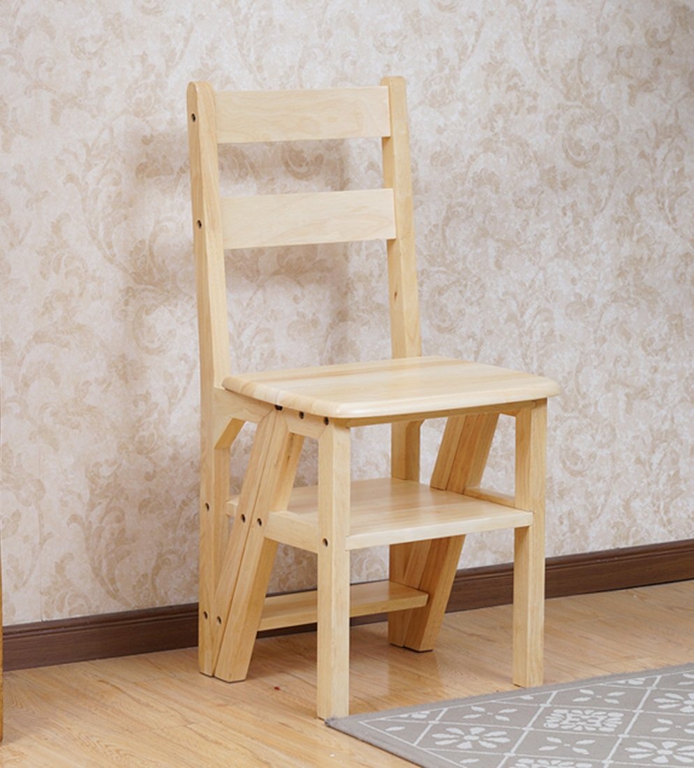 Échelle chaise 4 marches en bois pour optimiser votre rangement de cuisine