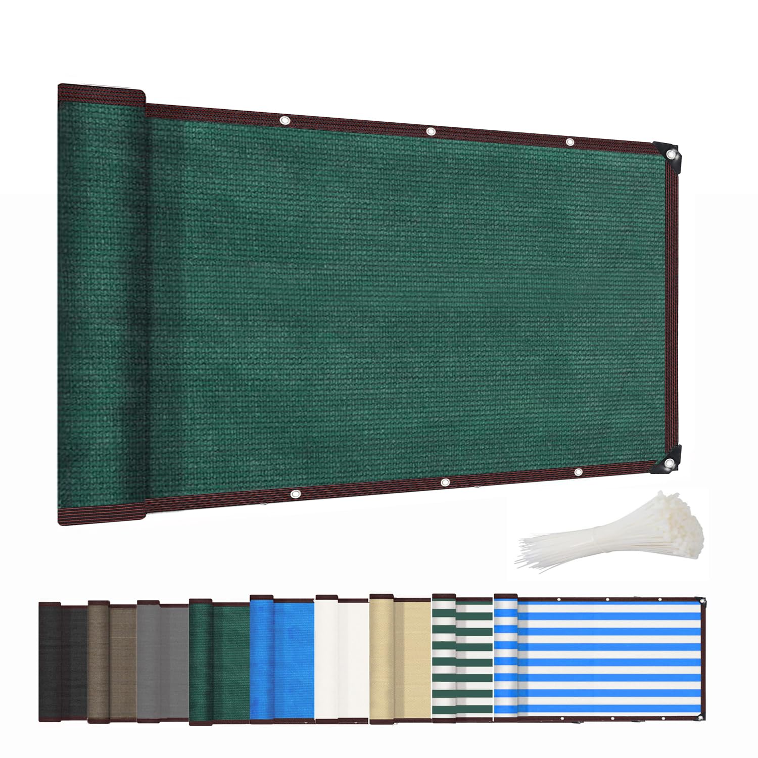 Kebinmaoyi Premium Greenhouse Shading Sunshade Netting for Plants, Effective Protection from Sunlight, for Garden, Patio, Plant,Flower,Chicken Coop,Carport, Green,0.6x3.6m(4.3ft x3.9ft)