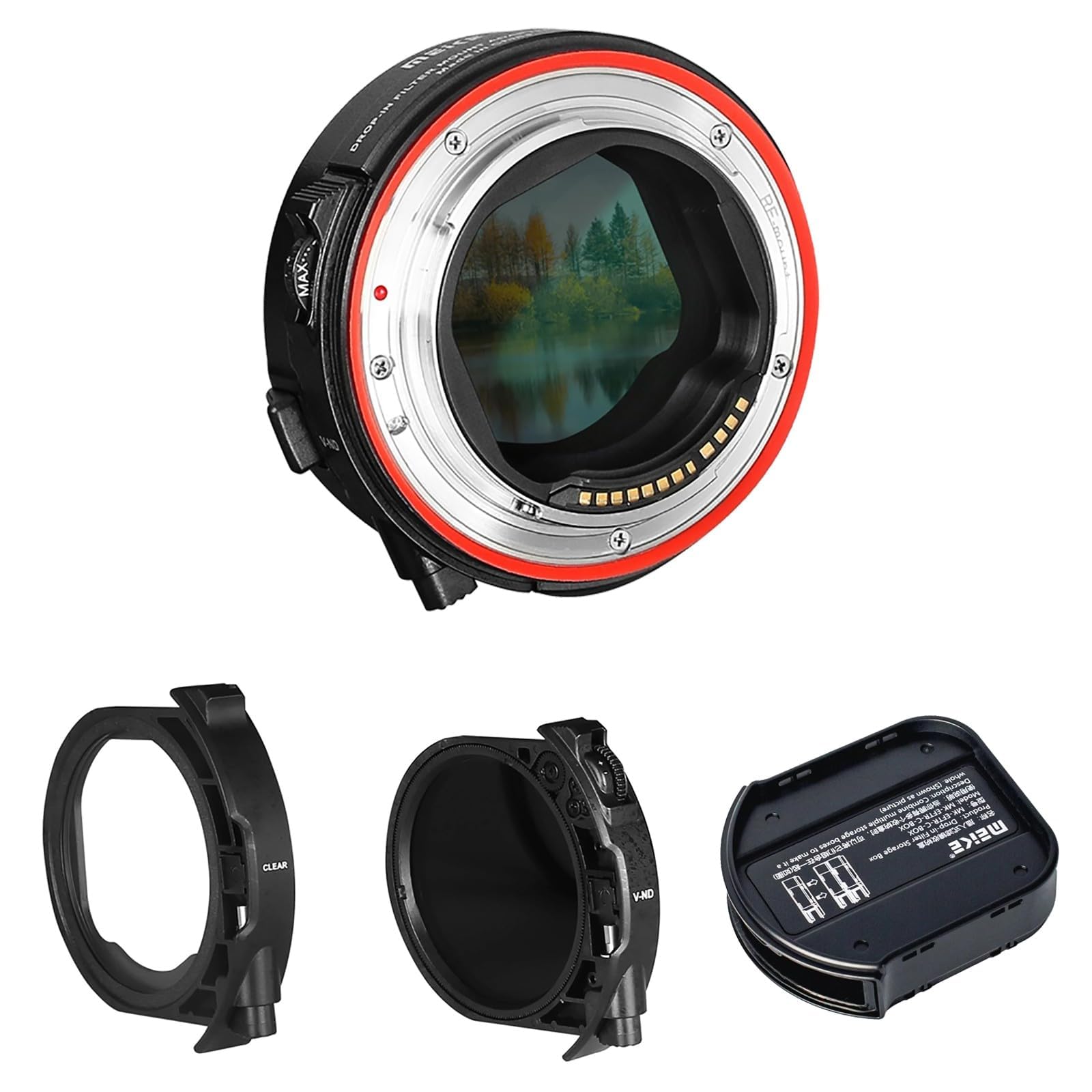 Amazon.com : Meike MK-EFTR-C Drop-in Filter VND and Clear