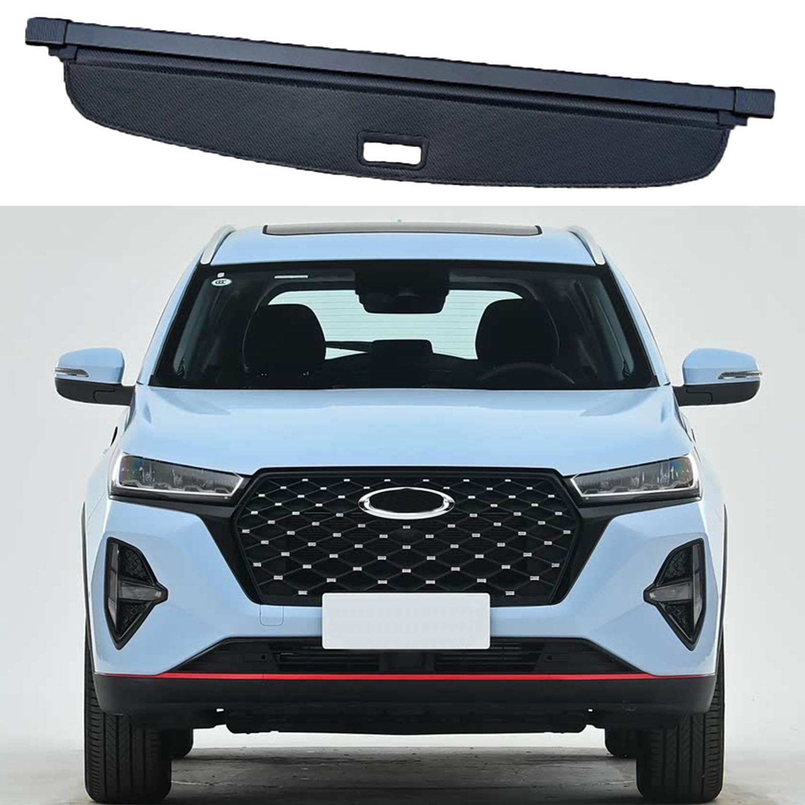 SXLGDW Car Retractable Rear Trunk Parcel Shelf,Compatible with Chery Tiggo 7Plus 2020-2025,Car parts