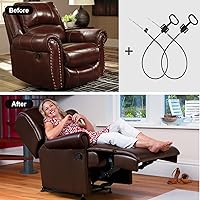 Vista 7 de Cables reclinables para sofá, 2 cables de liberación de repuesto con anillo en D, piezas de repuesto reclinables, longitud expuesta, 4.75 pulgadas