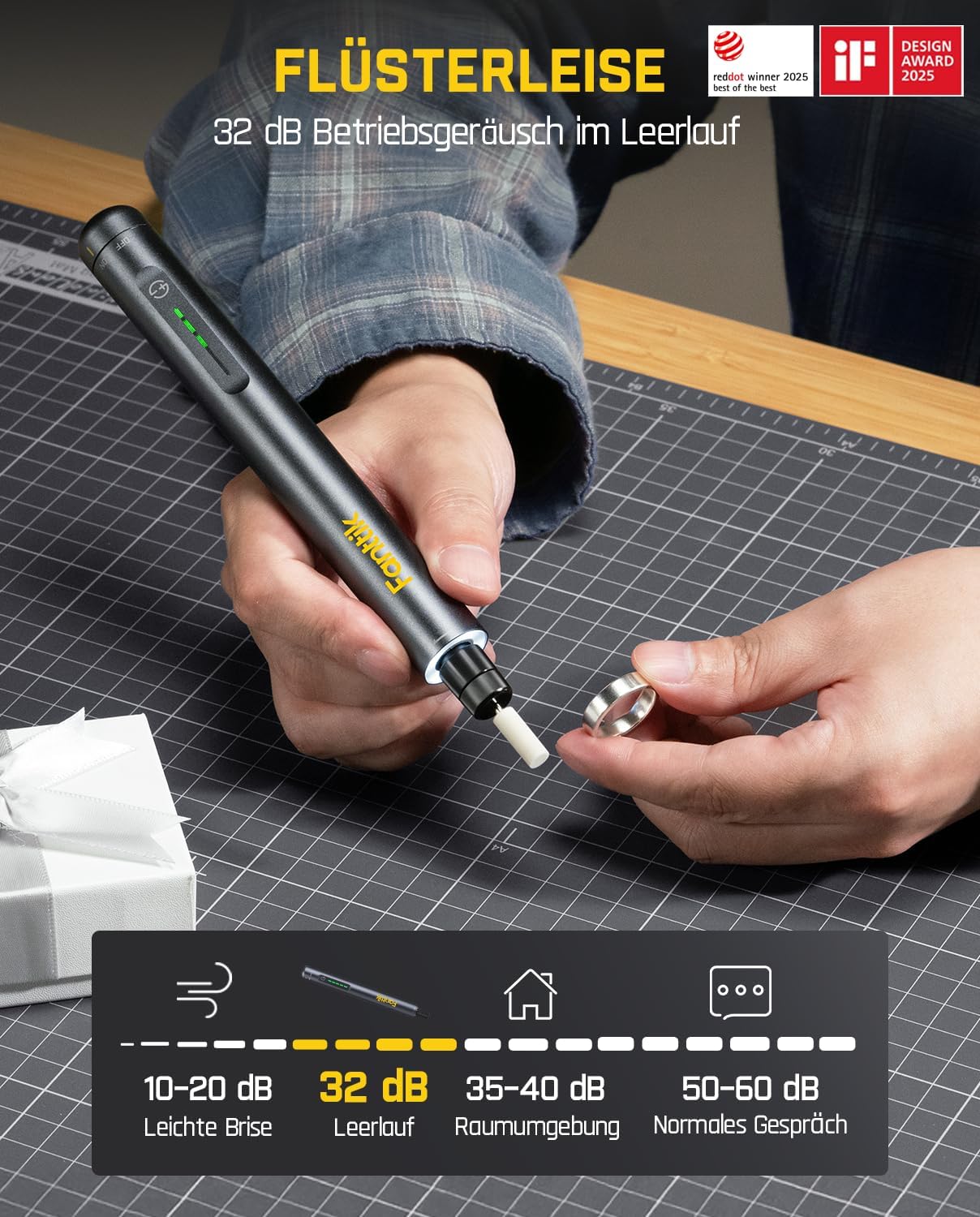 Fanttik F2 Master 4V Mini Cordless Rotary Tool Kit and E2 Ultra 3.7V Mini Electric Screwdriver