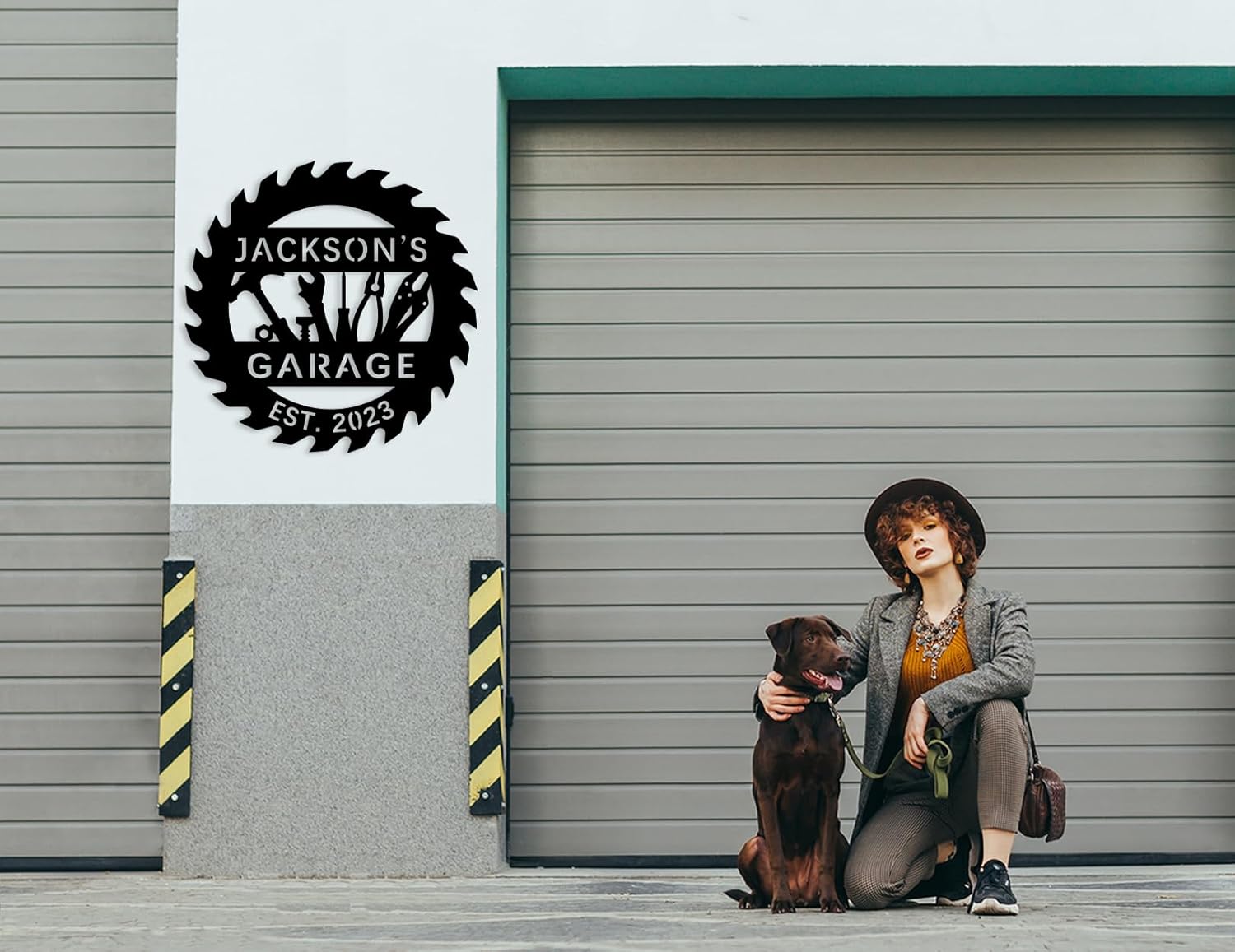 Custom Personalized Metal Garage Sign - Workshop Wall Decor with Name, Durable Sign for Dad's Shed, Man Cave, Home or Office - Indoor/Outdoor Metal Plaque - Image 7