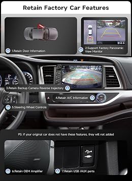 Roadanvi Android 14 6GB+128GB Head Unit for Toyota Highlander 2015-2019 | 10.2 Car Stereo Wireless Apple CarPlay & Android Auto 4G LTE WiFi Physical Knobs & Buttons QLED Screen X14 Series