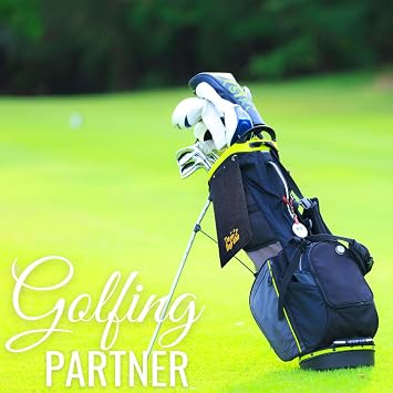 Dog Dad Golf Towel, 16'x24' Microfiber, Black - Dog Dad