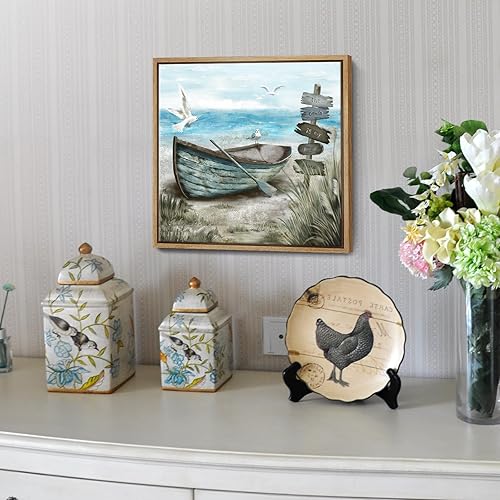 Vista 225 de AMATOP Arte para pared, flor enmarcada pintada a mano, pintura al óleo sobre lienzo, galería, obra de arte floral moderna, envuelta para la Pintura