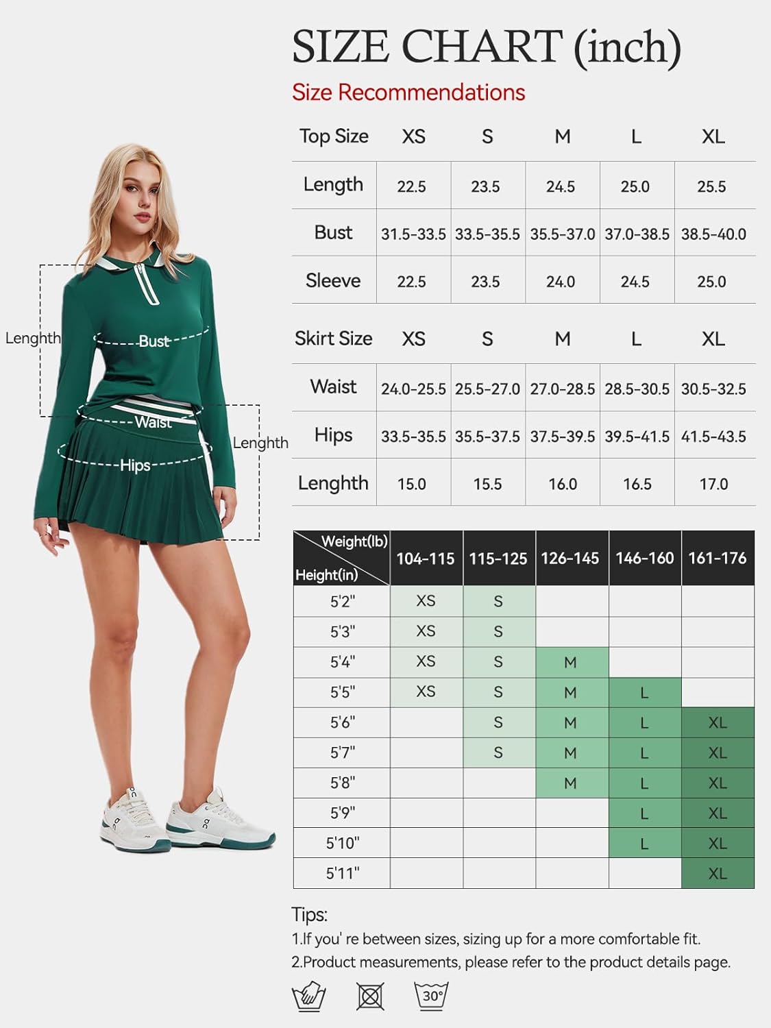 Tennis Skirt Sets for Women Zipper Color Block High Waisted Golf Polo Two Piece Skirt Set Women 2 Piece Outfits - Image 6
