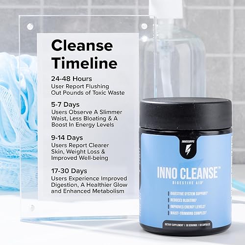 Miniatura 3 de Inno Cleanse - Compuesto de adelgazamiento de cintura | Apoyo y ayuda al sistema digestivo | Reducción de inflamación | Mejora los niveles de