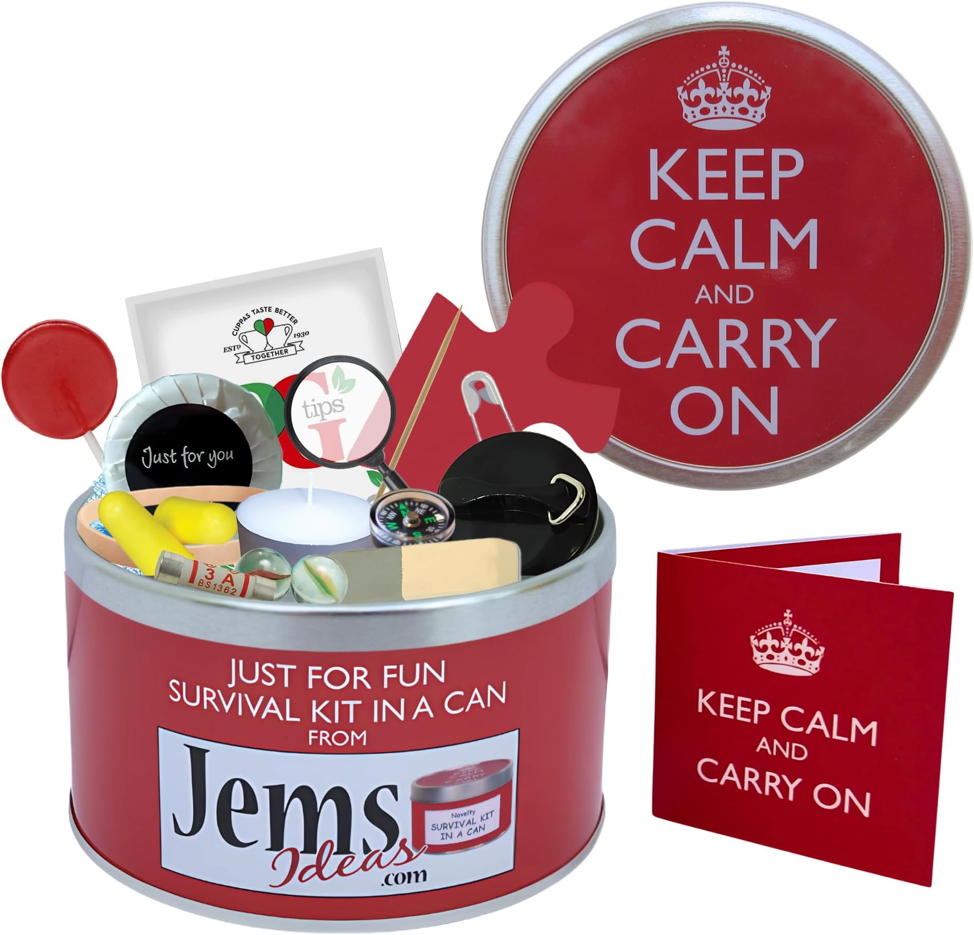 – Keep Calm & Carry On Funny Motivational Gift for Friends, Colleagues or Family – Humorous Good Luck, New Job, Office or Retirement Present