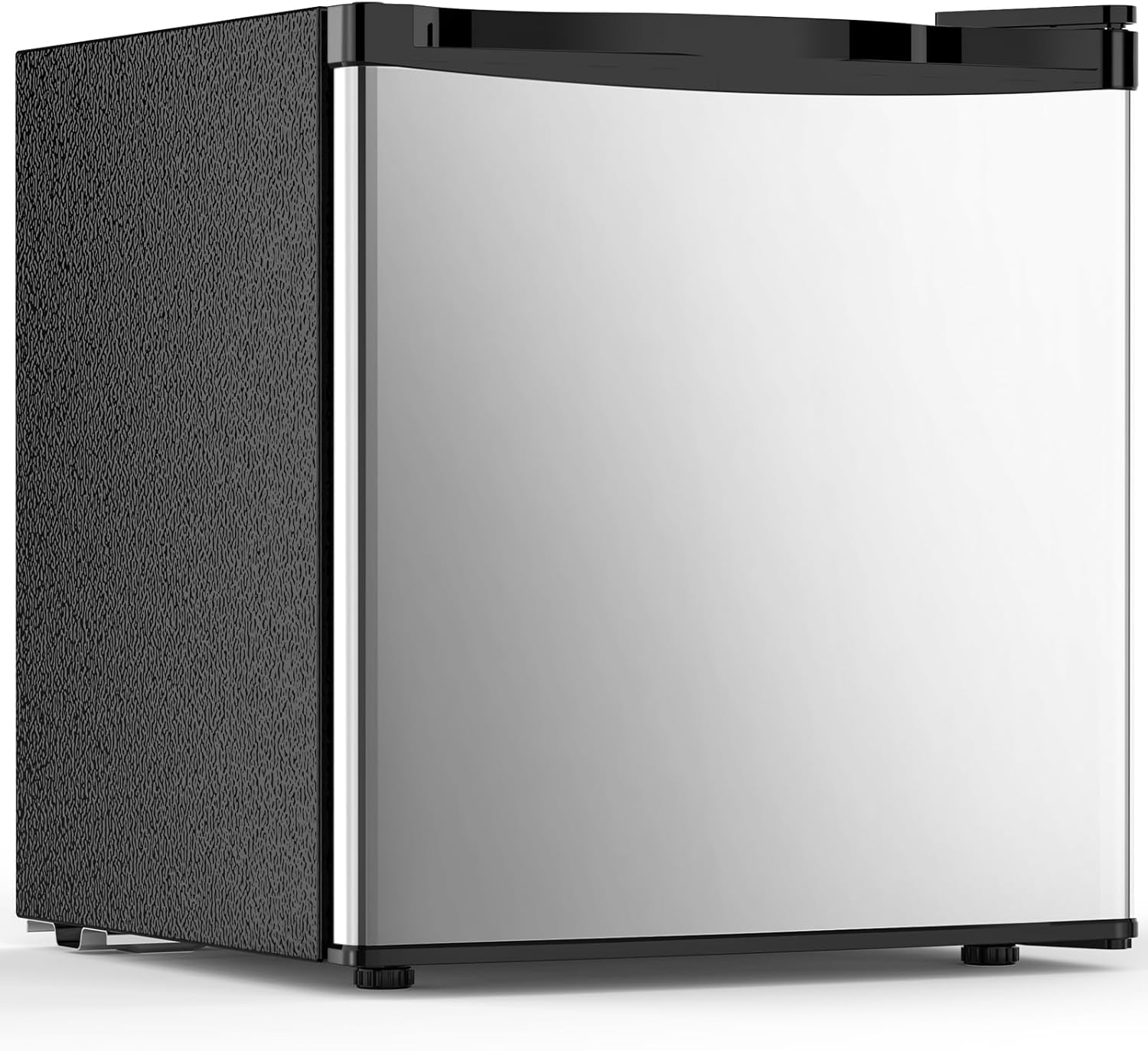 Mini refrigerador de 1.6 pies cúbicos con congelador, refrigerador compacto, puerta reversible individual, ultra silencioso, eficiencia energética