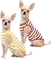 Vista 7 de Camisa para perro, ropa a rayas para perro, chalecos elásticos de algodón suave para perros pequeños, medianos y grandes, ropa para cachorros, ropa