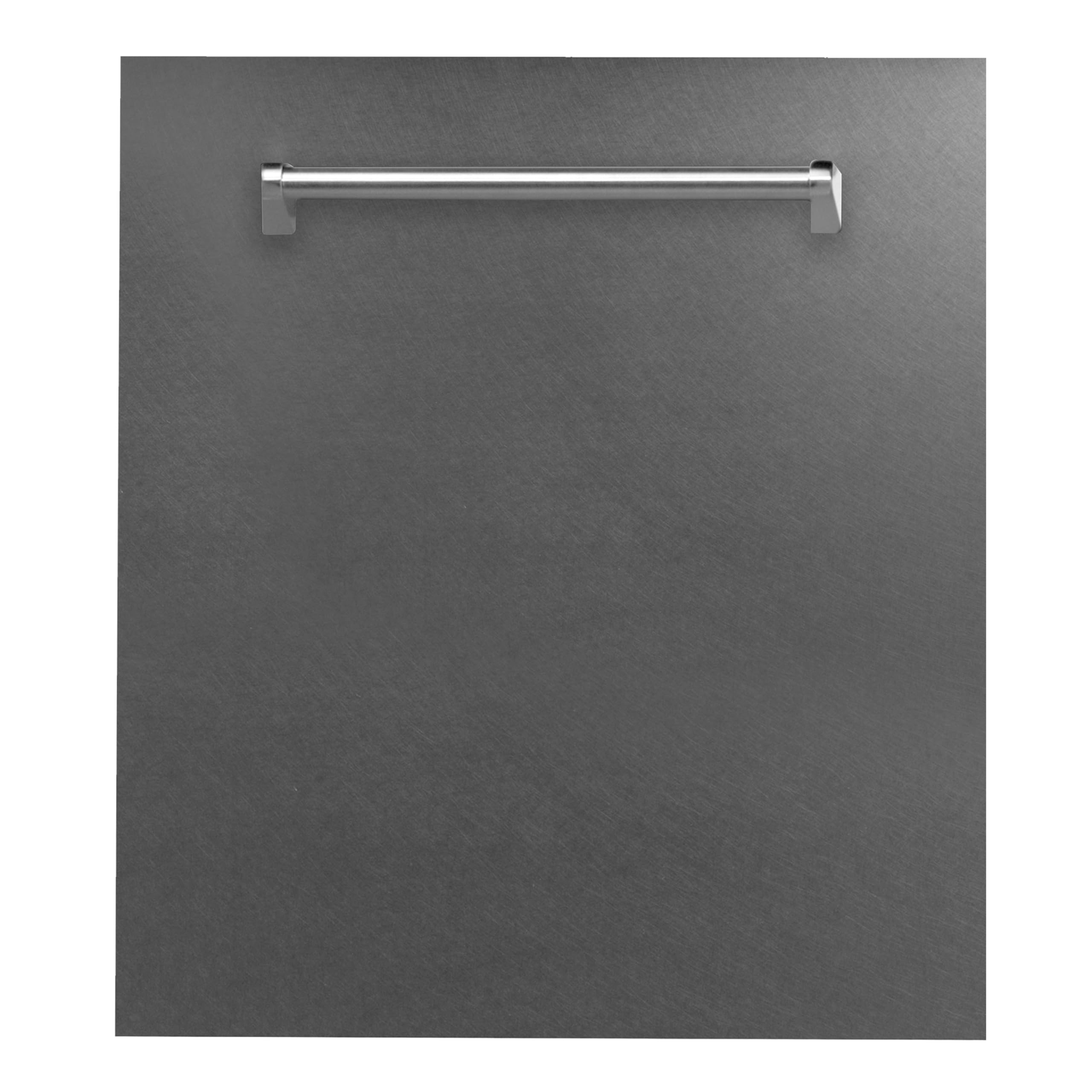 Lavavajillas empotrado ZLINE de 24 pulgadas con control superior, panel de acero inoxidable satinado y tina de acero inoxidable con manija de estilo tradicional, 52 dBa, DW SN H 24