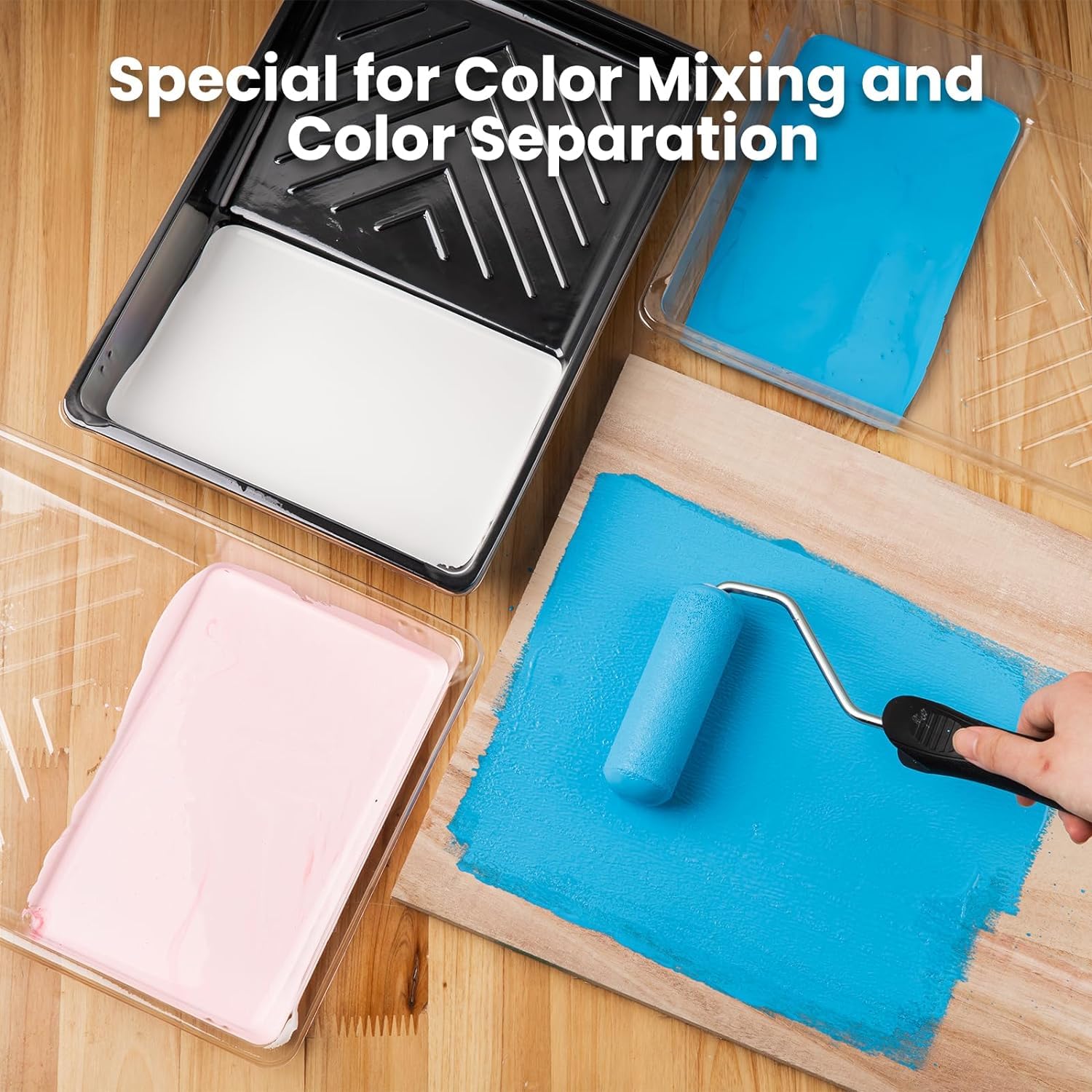 Plastic Paint Tray 9" Painting Tray Durable Decorating Roller Tray Ideal For Trade & DIY Rollers