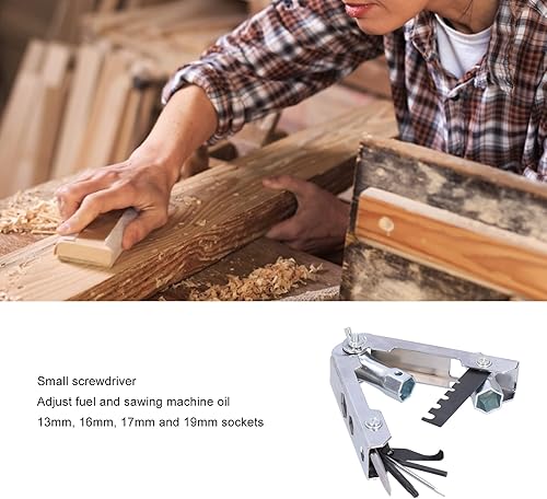 Miniatura 2 de Herramienta de motosierra con llave Torx T27, llave de 0.157 in, destornilladores pequeños y grandes, enchufes de 0.512 in, 0.630 in, 0.669 in,