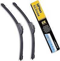 5 PLUS Silicone Wiper Blades 26+16 Inch for Toyota RAV4 2013-2023, Corolla 2009-2019, Honda Accord 2018-2022, CR-V, Hyundai Elantra, Kona, Santa Fe, Tucson - All-Weather, Streak-Free