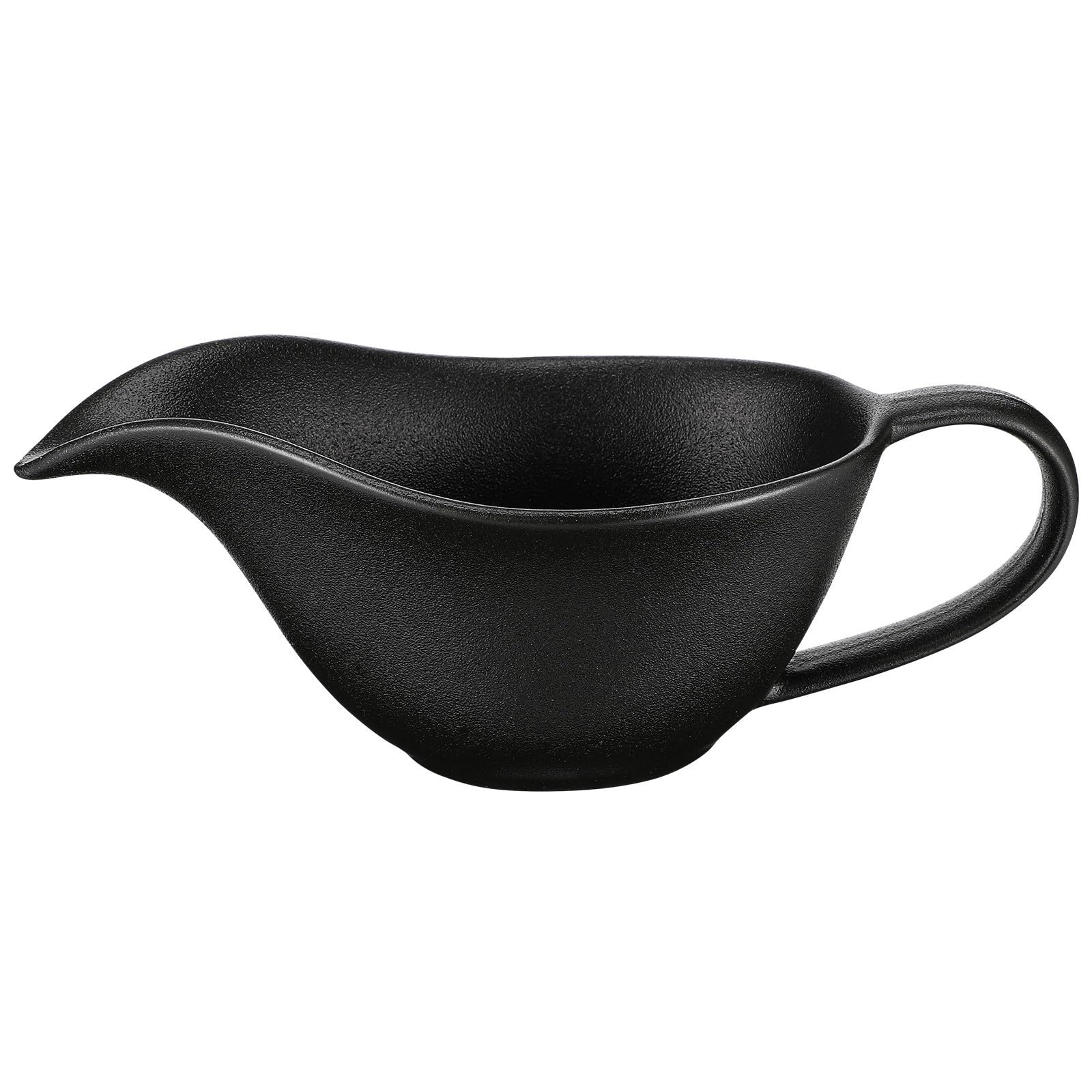 Cuenco para salsa KOMBIUDA de porcelana negra, ideal para cenas elegantes en familia