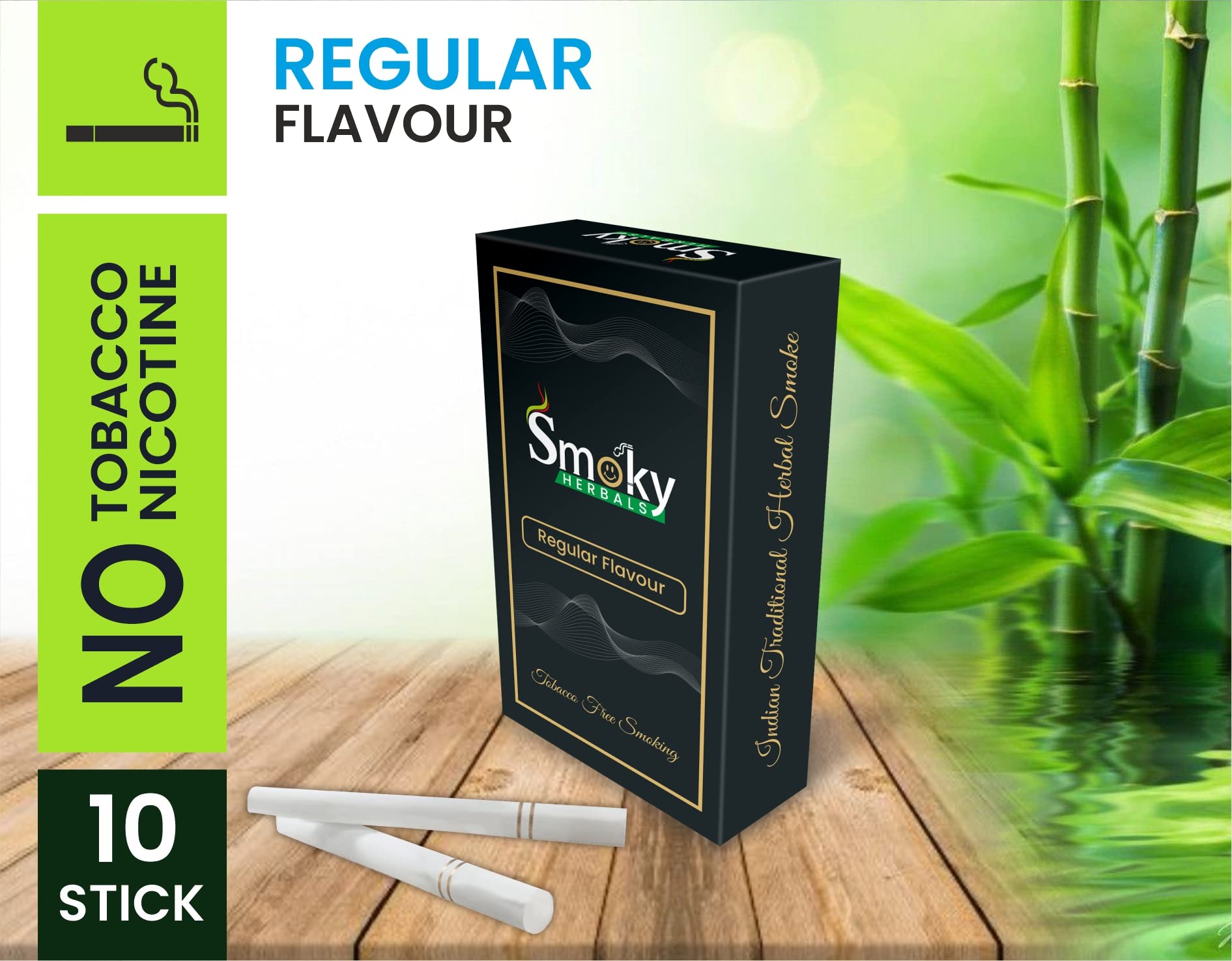smoky herbal cigarettes Buy Smoky Herbals 100% Tobacco & Nicotine Free Cigarette for Refresh Mood &  Relieve Stress for Men & Women (REGULAR FLAVOUR, 2 Packets) Online at Low  Prices in India