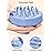 HEETA Hair Scalp Massager for Hair Growth, Shampoo Brush, Scalp Scrubber Exfoliator with Soft Silicone Bristles for Dandruff Removal to Relieve Stress, Wet Dry Use Updated Material, Blue