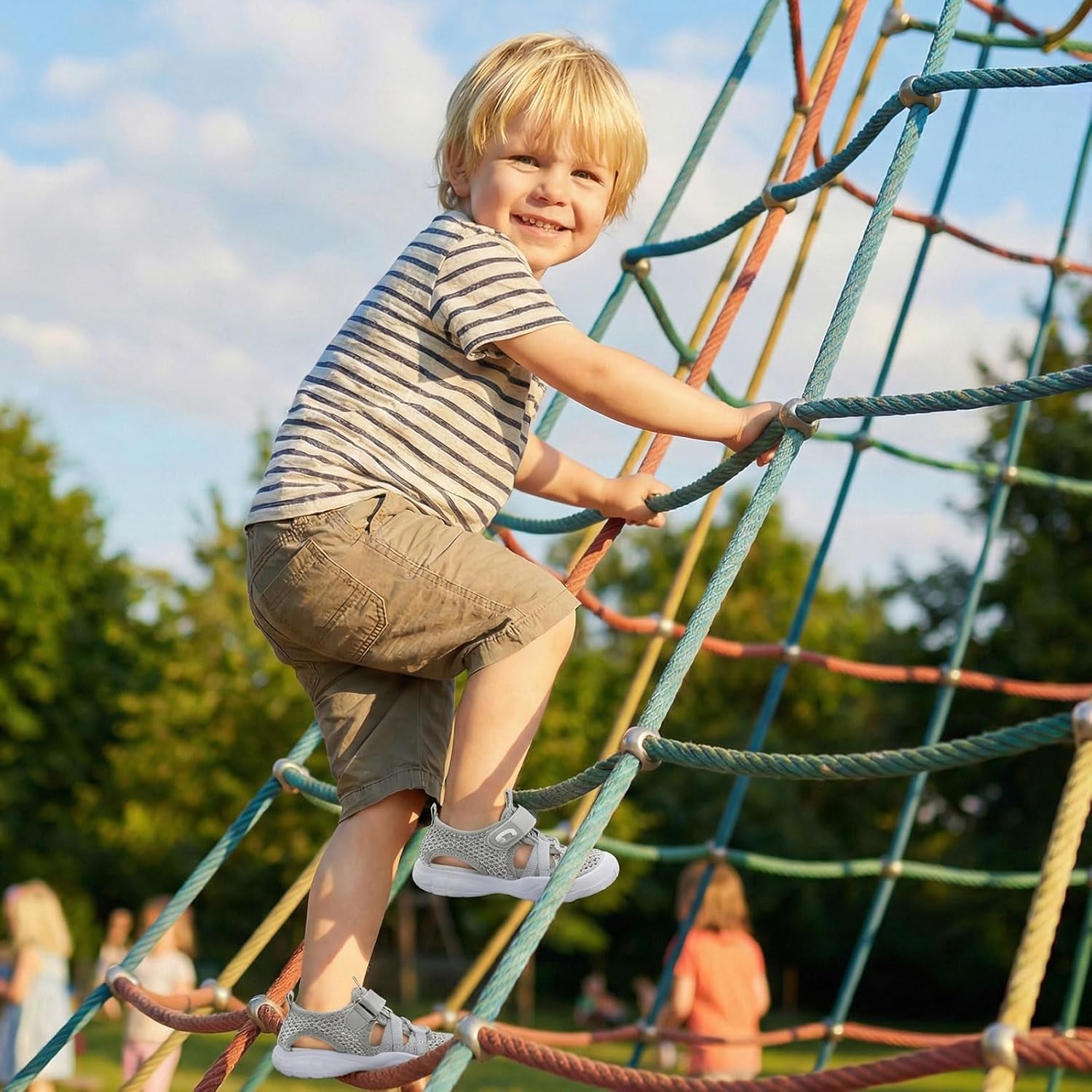 JOINFREE Toddler Boys Girls Water Shoes Breathable Qucik Dry Sport Beach Sandals Lightweight Barefoot Flexible - Image 2