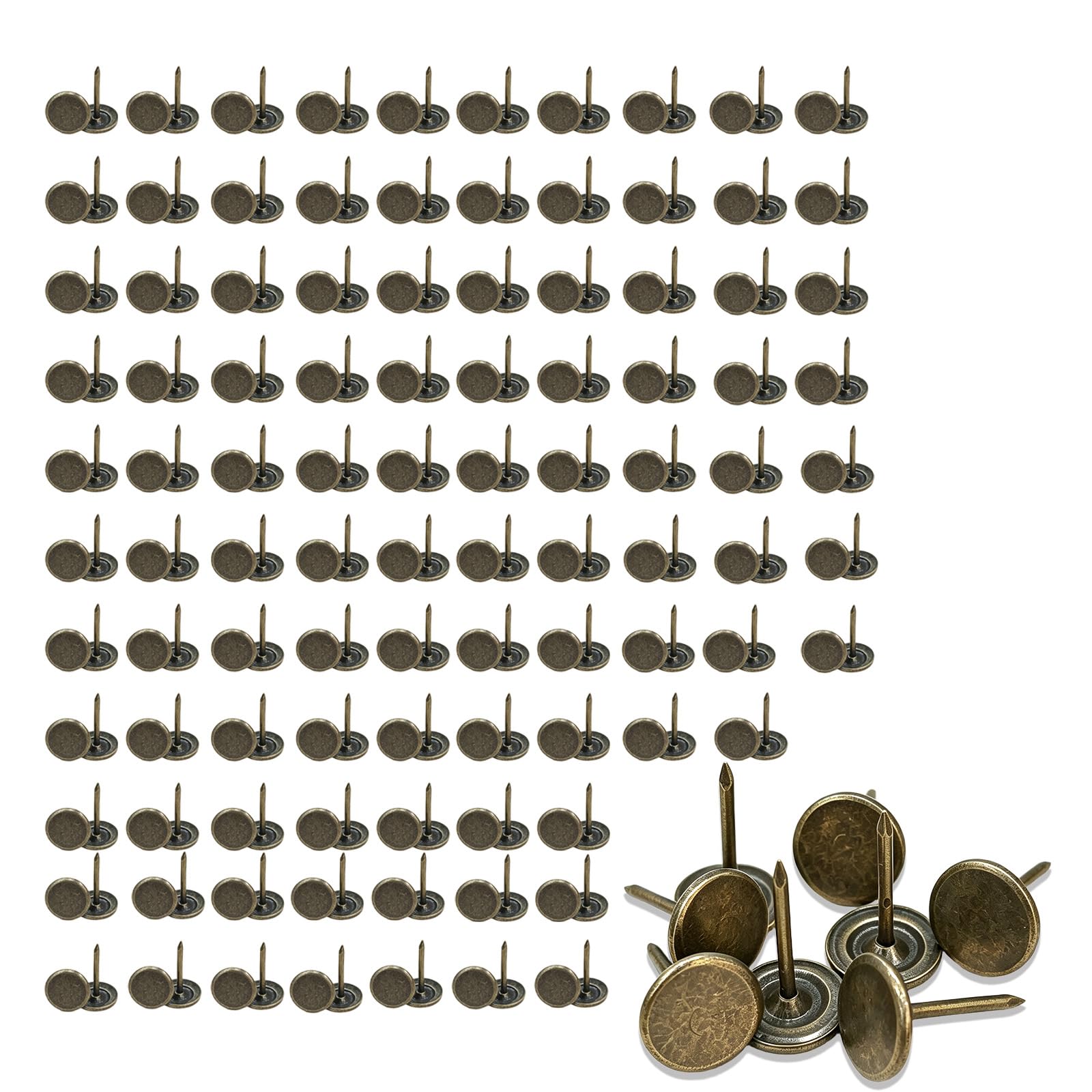 Tachuelas de bronce anticaída para tapicería muebles de madera y proyectos en pared 1