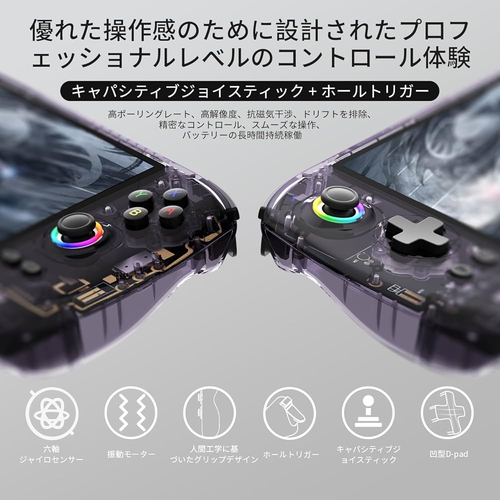 Anbernic RG 557 クリアパープル ほぼ未使用 RG557_01.jpg?v=1745224026&