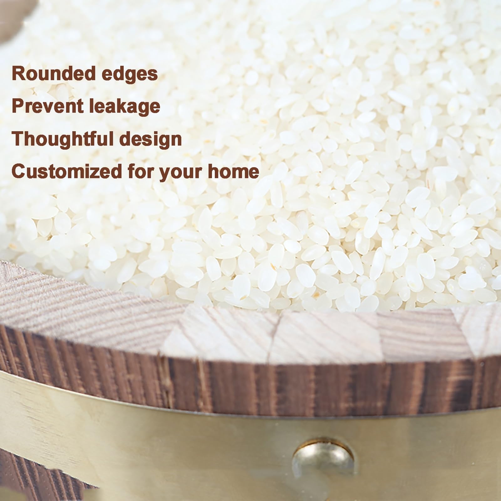 Contenedor De Arroz Clásico, Tarro Decorativo Chino, Cubo De Arroz For El Hogar, Tarros De Almacenamiento De Alimentos Con Dispensador De Granos, Contenedor Grande De Almacenamiento De Alimentos(10KG)