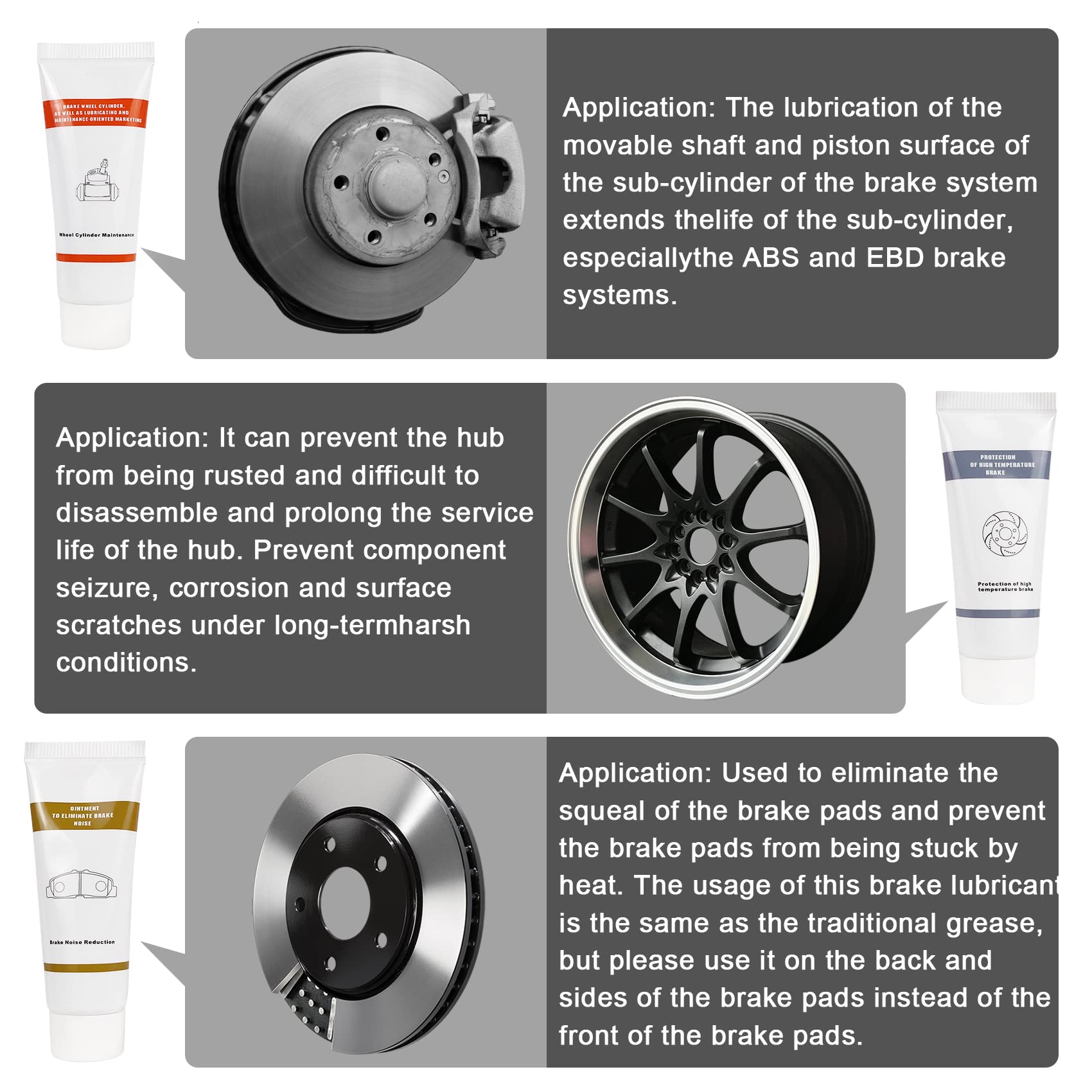 Buy EDSRDUS Brake Grease Anti Seize Lubricant, Waterproof AntiRust