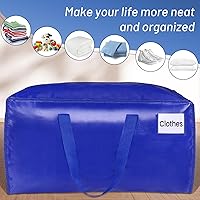 Vista 4 de BlissTotes Bolsas de mudanza, suministros de mudanza resistentes y bolsas de almacenamiento, bolsas de embalaje extragrandes, cajas con bolsillos