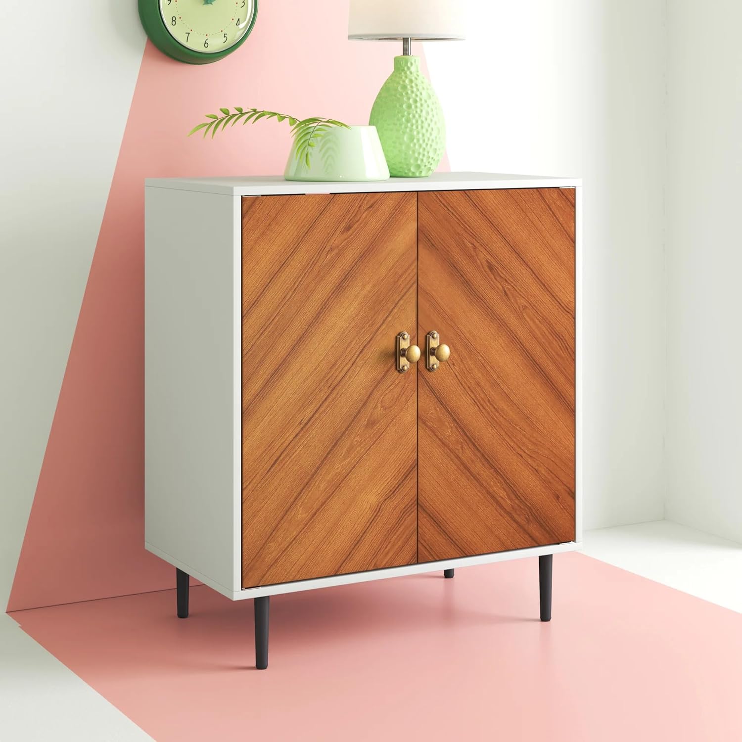 Goo-Ki Antique Brass Cabinet Knobs with Backplate Zinc Alloy Kitchen Hardware - 6 Pack Vintage Brass Drawer Knob Single Hole/Screw Cabinet Pulls Handles with Spacer