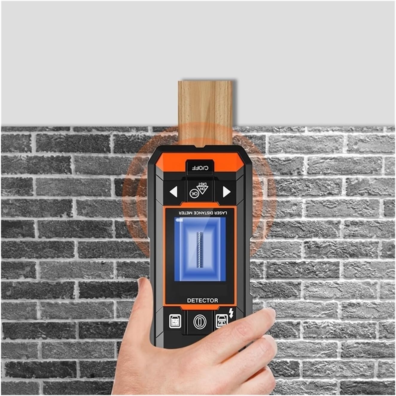 Stud Finder Wall Scanner, Metal Detector Wiring Detector Meter Multifunctional Hidden Wire Metal Wood Finder Wall Scanner USB Digital Tape