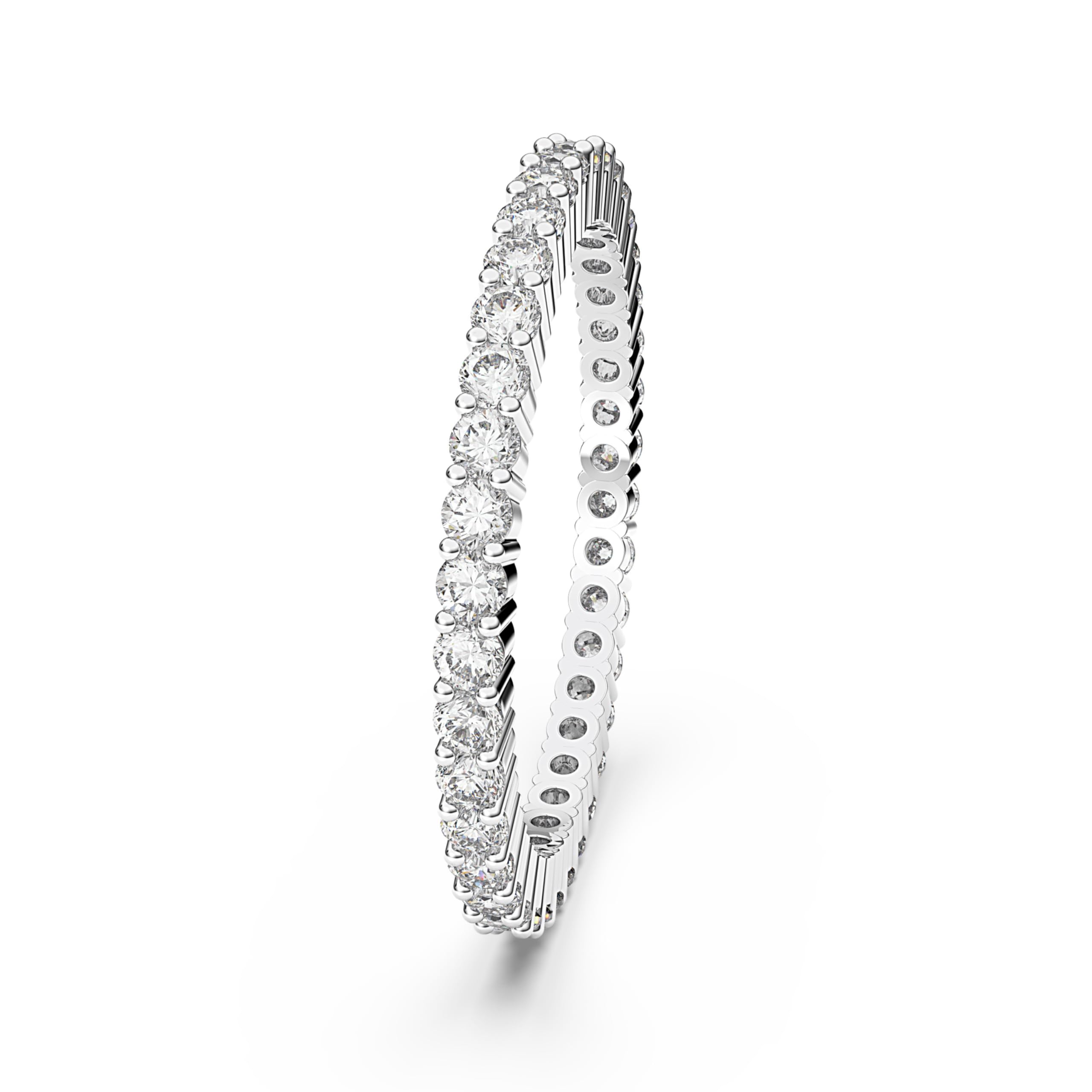 Swarovski Matrix Vittore Ring, Weiße Rundschliff-Kristalle