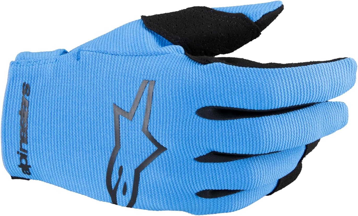 Alpinestars 3541824-713-L: Youth Radar Gloves Blue/Black Lg
