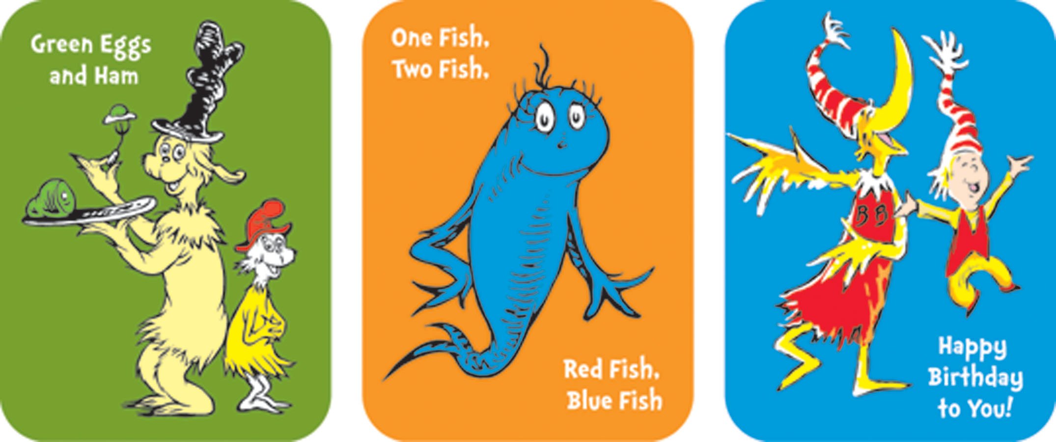 EUREKABack to School Dr. Seuss Book Stickers for Kids, 36pc, 1.31'' x 1.75''