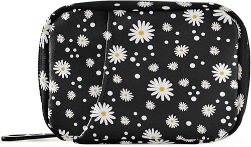 Pastillero Daisy 7 Day Pastillero Organizador de Pastilleros de Viaje Portátil Semanal Pastillero Contenedor de Suplemento Vitamina Soporte con
