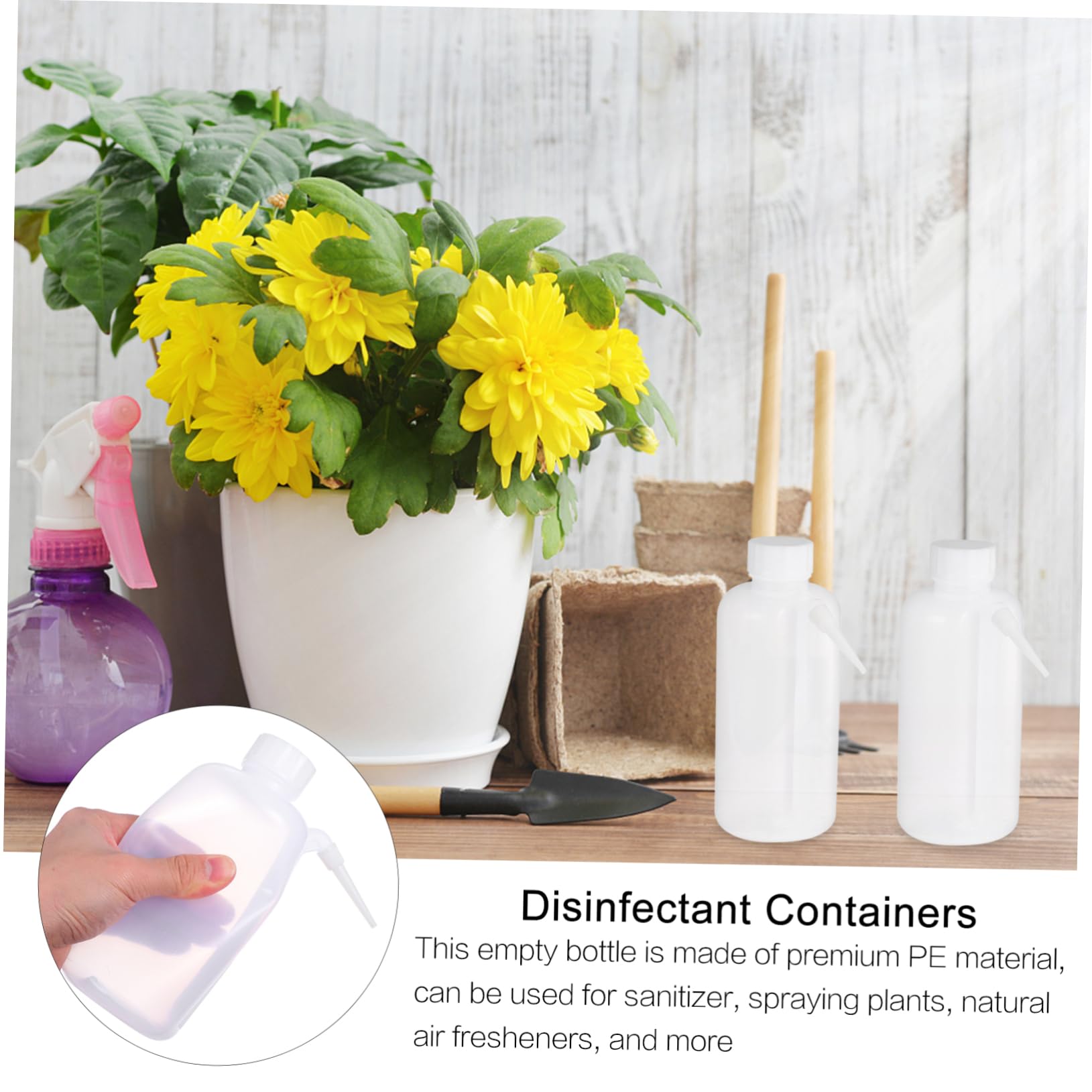 CIYODO Science Teaching Bottles 5pcs Empty Plastic Bottles 500ml Pe Material Liquid Storage Bottle No Burrs