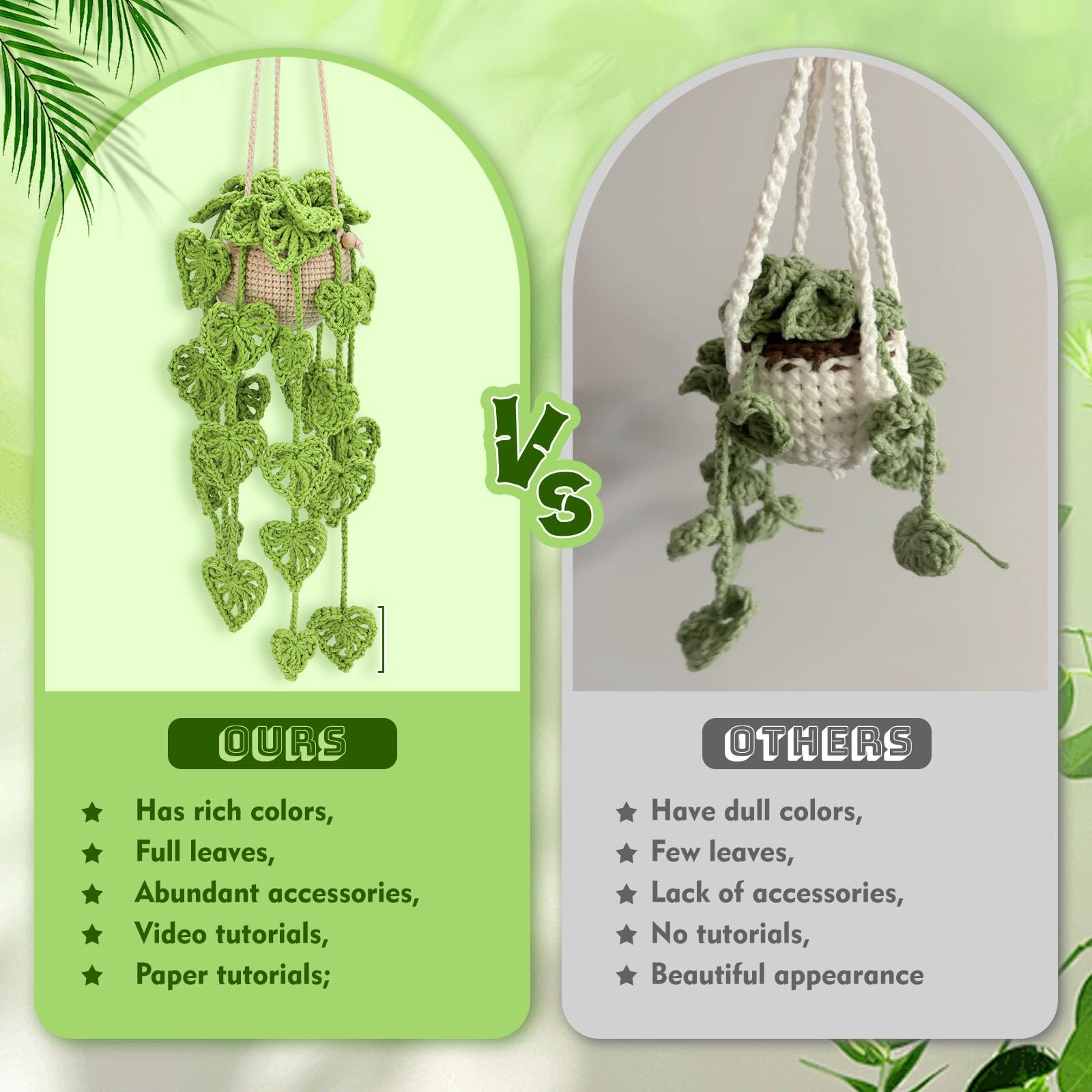 Beginner Crochet Plant Kit - Easy Hanging Flowers -6