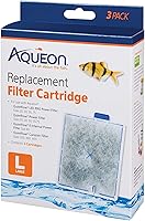 Aqueon 12-Pack Large Replacement Filter Cartridges for QuietFlow Aquarium Filters - 25% More Carbon, Superior Filtration