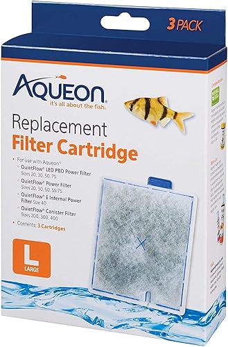 Miniatura 1 de Aqueon Paquete de 12 cartuchos de filtro de repuesto, grandes, para filtros de acuario QuietFlow
