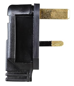 Heavy-Duty Plug 3-Pin UK 13A (Black)u2013 Durable Rubber Plug For Home, Commercial & Industrial Use U2013 Tough Replacement Plug For Power Tools, Appliances